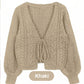 💗Limited Time Free Shipping💗Women’s Casual Knitted Drawstring Open Front Coat