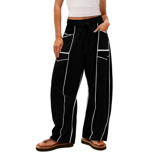 💗LAST DAY - PROMOTION💗Women's Casual Loose Drawstring Wide-Leg Pants