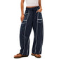💗LAST DAY - PROMOTION💗Women's Casual Loose Drawstring Wide-Leg Pants
