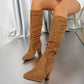 🔥 LAST DAY PROMOTION - 50%OFF 🔥Women’s Stylish Solid Color High Heel Boots