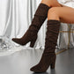 🔥 LAST DAY PROMOTION - 50%OFF 🔥Women’s Stylish Solid Color High Heel Boots