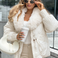 Fashion Padded Coat with Faux Fur Collar【FREE SHIPPING】
