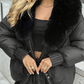 Fashion Padded Coat with Faux Fur Collar【FREE SHIPPING】