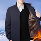 🔥Limited-Time Free Ship🔥Men's Solid Color Zip Up Warm Jacket -💪Anti-wrinkle, windproof, rainproof and snowproof!