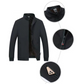 🔥Limited-Time Free Ship🔥Men's Solid Color Zip Up Warm Jacket -💪Anti-wrinkle, windproof, rainproof and snowproof!