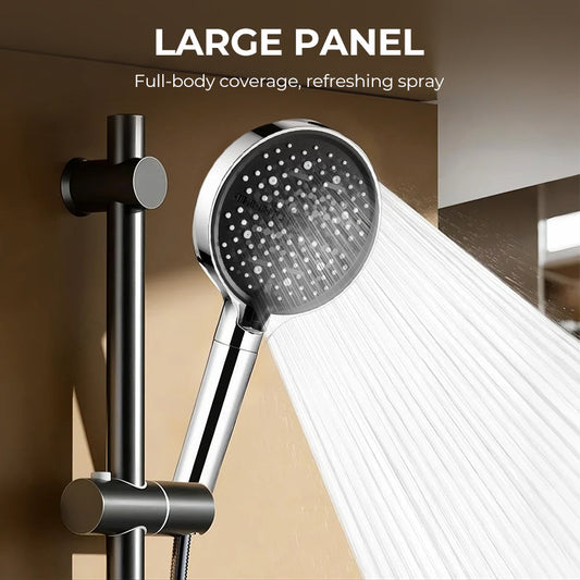 🔥Limited-Time Free Ship🔥🚿 High-Pressure Adjustable Rainfall Shower Head – 360° Tilt, Easy Clean Surface, Compatibility with Standard Shower Hoses 💧