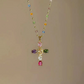 💗LAST DAY - PROMOTION💗Colorful Rhinestone Cross Pendant Necklaces