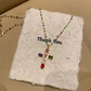 💗LAST DAY - PROMOTION💗Colorful Rhinestone Cross Pendant Necklaces