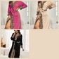 🎅Christmas Specials 50% OFF🎁🎄Women’s Cozy Hooded Leopard Print Bathrobe