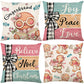 Cute Christmas Print Pillow Cover
