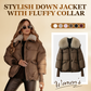 🏆Flash Sale 50% OFF⚡Women’s Stylish Short Down Jacket With Fluffy Collar