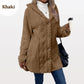 🎅Christmas Specials 50% OFF🎁Women's Warm Diamond Pattern Hooded Jacket