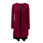 💖LAST DAY PROMOTION - 50%OFF 💖Women's Faux Two-Piece A-Line Knee-Length Dress