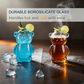 Adorable Clear Bear Glass Cup