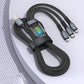 🔥Buy 1 Get 1 Free🔥Get 1 free mobile phone lanyard🔥Transparent Luminous 3-in-1 Super Fast Charging Cable