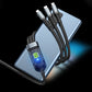 🔥Buy 1 Get 1 Free🔥Get 1 free mobile phone lanyard🔥Transparent Luminous 3-in-1 Super Fast Charging Cable