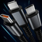 🔥Buy 1 Get 1 Free🔥Get 1 free mobile phone lanyard🔥Transparent Luminous 3-in-1 Super Fast Charging Cable