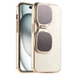 Sunglasses Holder Electroplated Soft Case For iPhone
